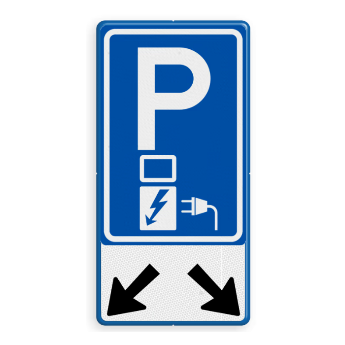verkeersbord voor 2 laadplekken